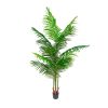 Palmera artificial de 180cm - 18 hojas - maceta recta de 17 cm